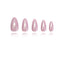 Solid Color - Fairy Dust - Short Almond