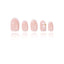French - Elegant Blossom - Short Oval