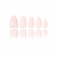 Solid Color - Barely Pink - Short Almond