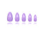 Solid Color - Violet Shimmer - Short Almond
