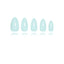 Solid Color - Mint Breeze - Short Almond