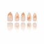 Patterned - Golden Starfish - Medium Almond