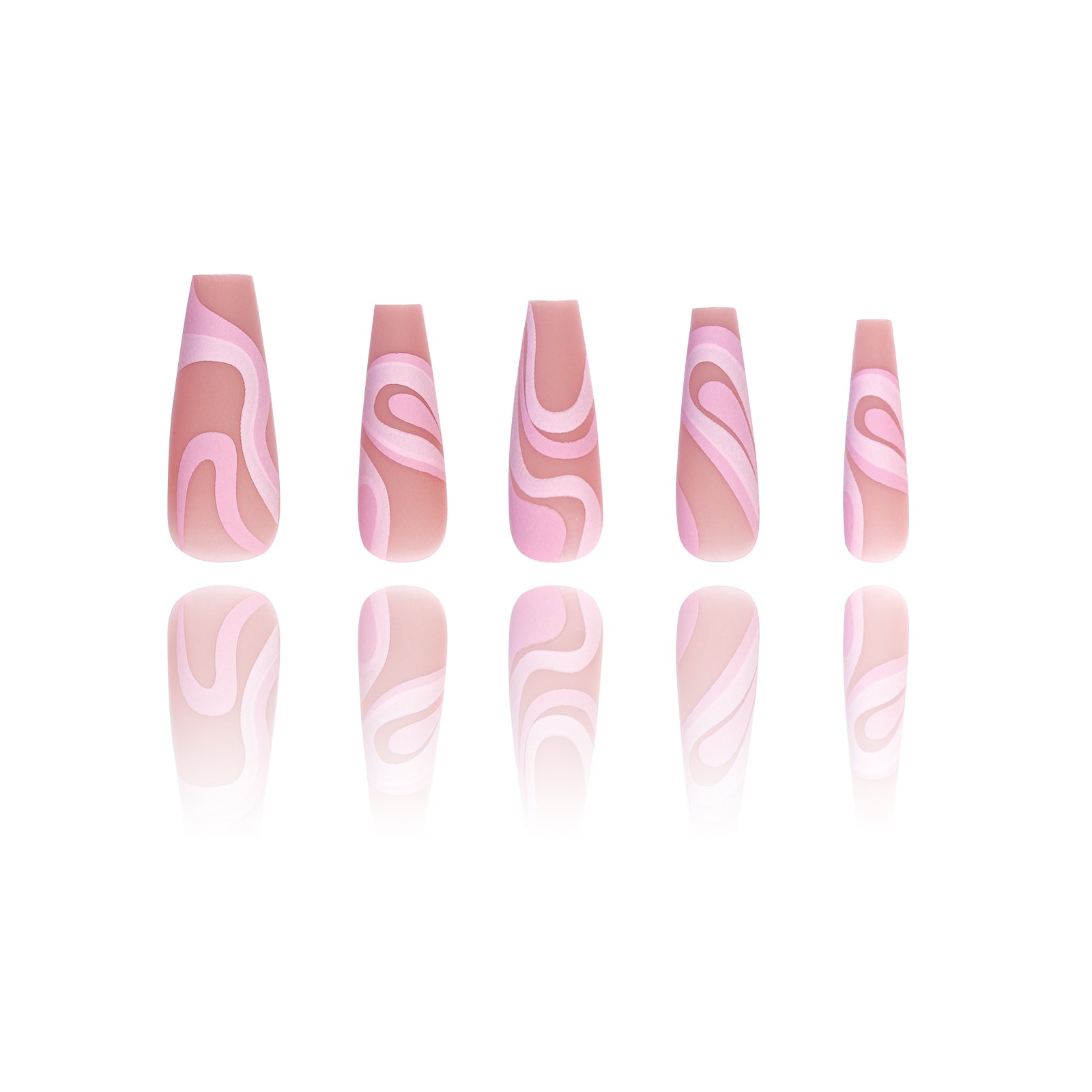 Patterned - Rosy Trace - Long Coffin Main image
