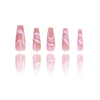 Patterned - Rosy Trace - Long Coffin