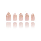 Patterned - Gilded Blossom - Short Almond