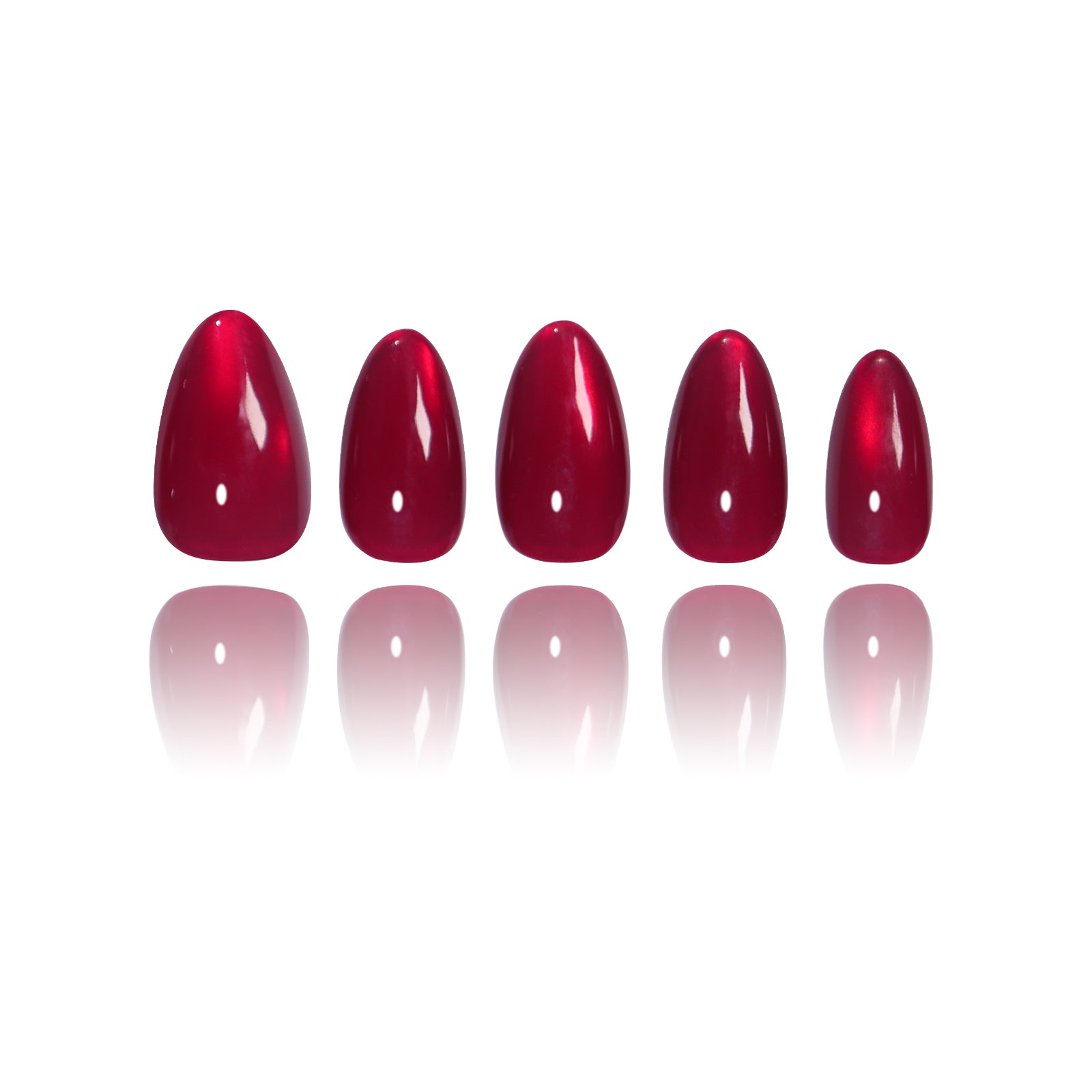 Cat Eye - Red Gem - Medium Almond Main image