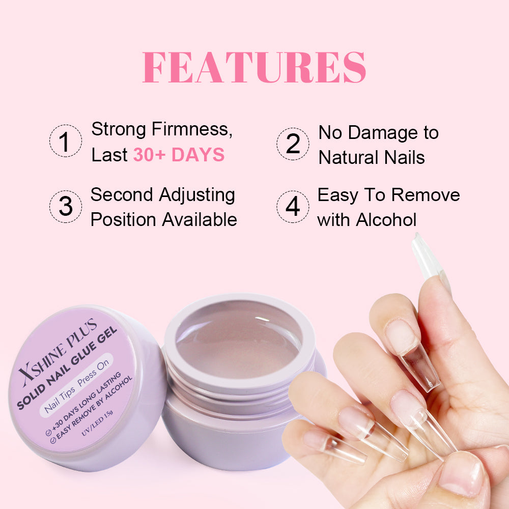 Solid Press-On Nail Tips Adhesive Glue 15g Secondary image