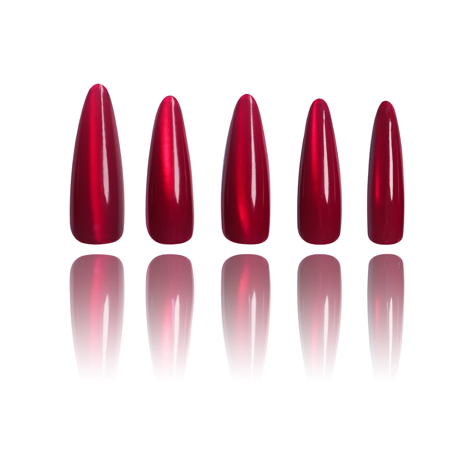 Cat Eye - Red Gem - Long Stiletto Main image