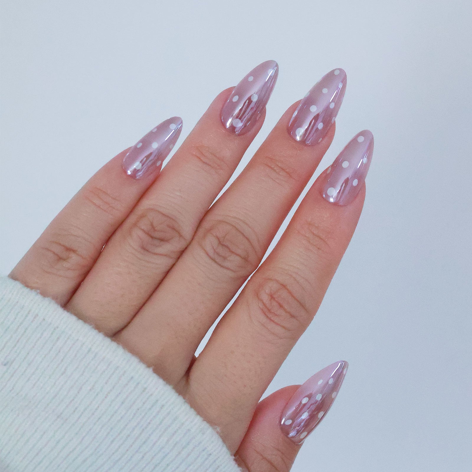 Chrome - Taro Dots - Medium Almond Secondary image