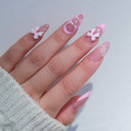 French - Pink Balletcore - Medium Almond