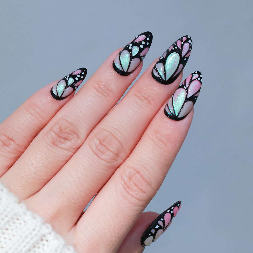 3D - Aurora Butterfly - Medium Almond