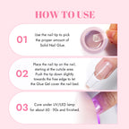 Solid Press-On Nail Tips Adhesive Glue 15g