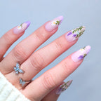 Patterned - Lavender Reverie - Medium Almond