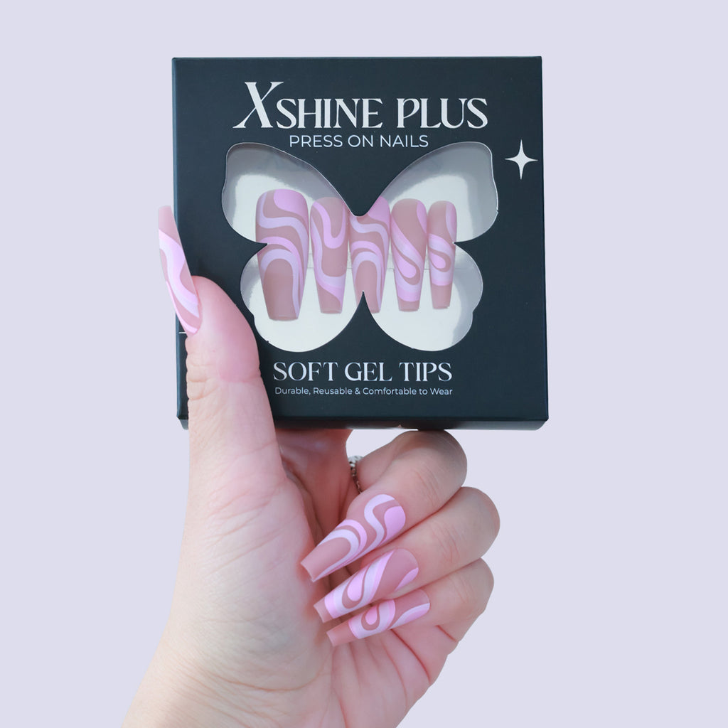 Patterned - Rosy Trace - Long Coffin
