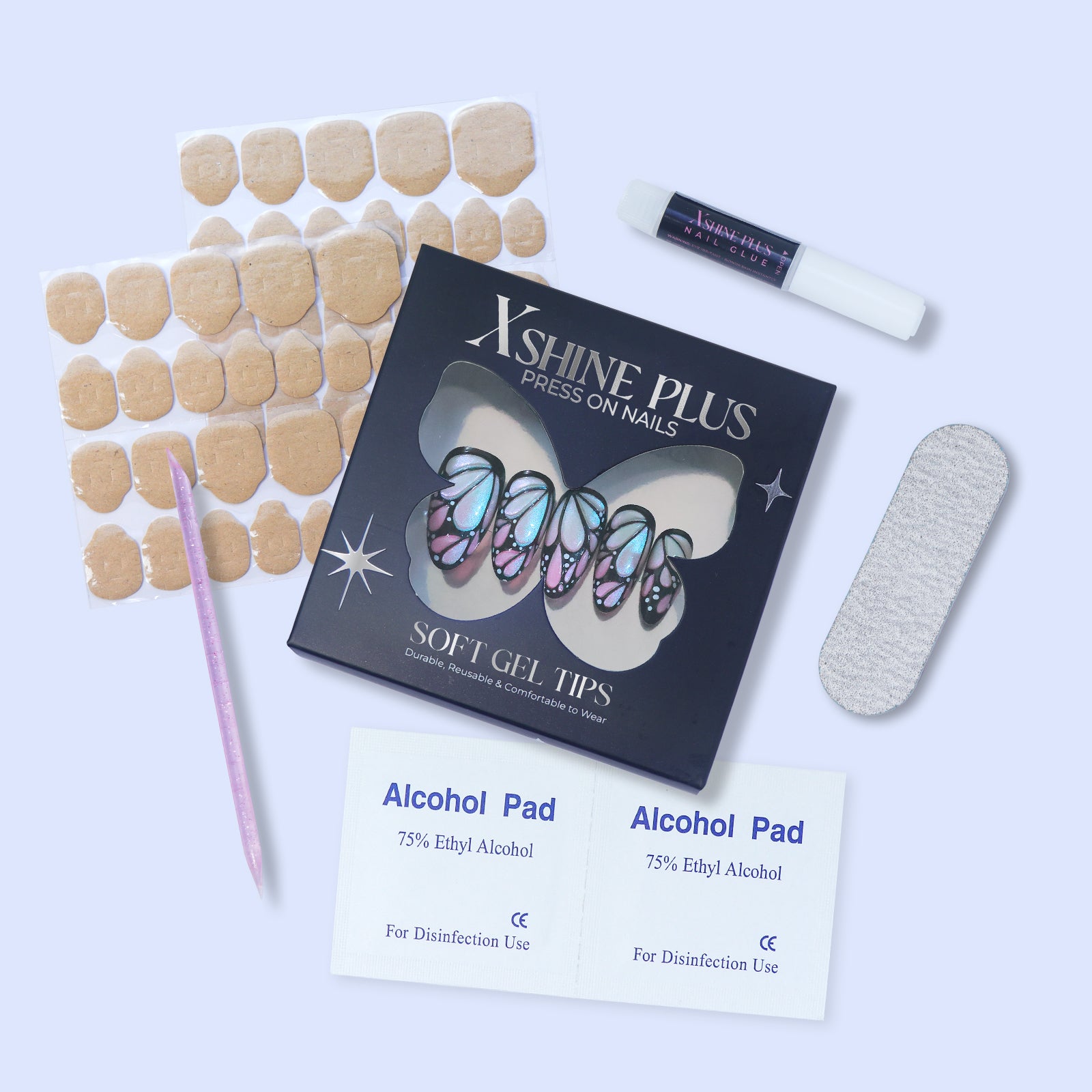 3D - Aurora Butterfly - Medium Almond