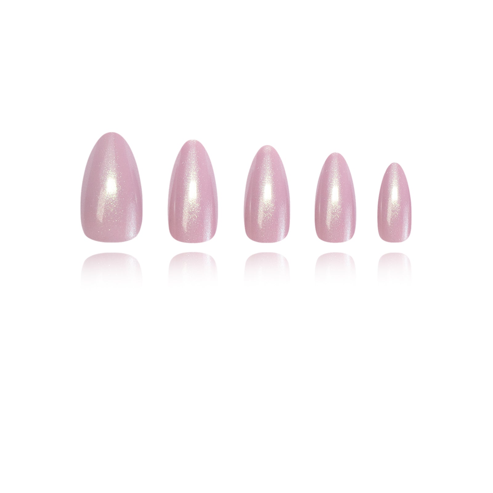 Solid Color - Fairy Dust - Short Almond