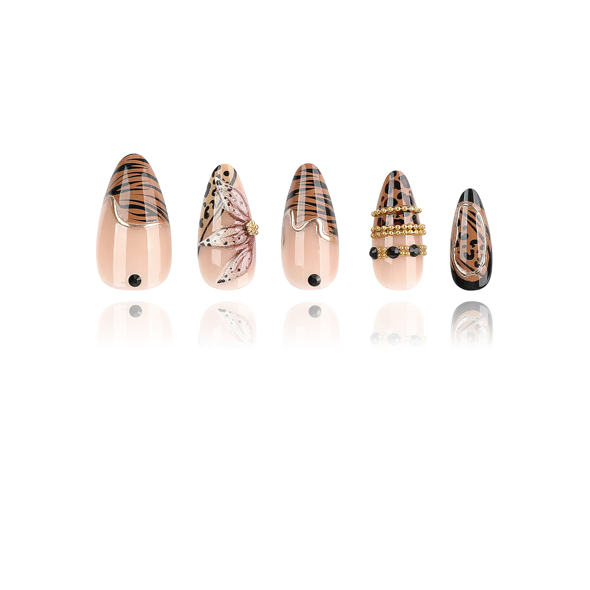 3D - Fierce Glam - Medium Almond
