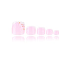 3D - Ivory Petal - Toe Nails