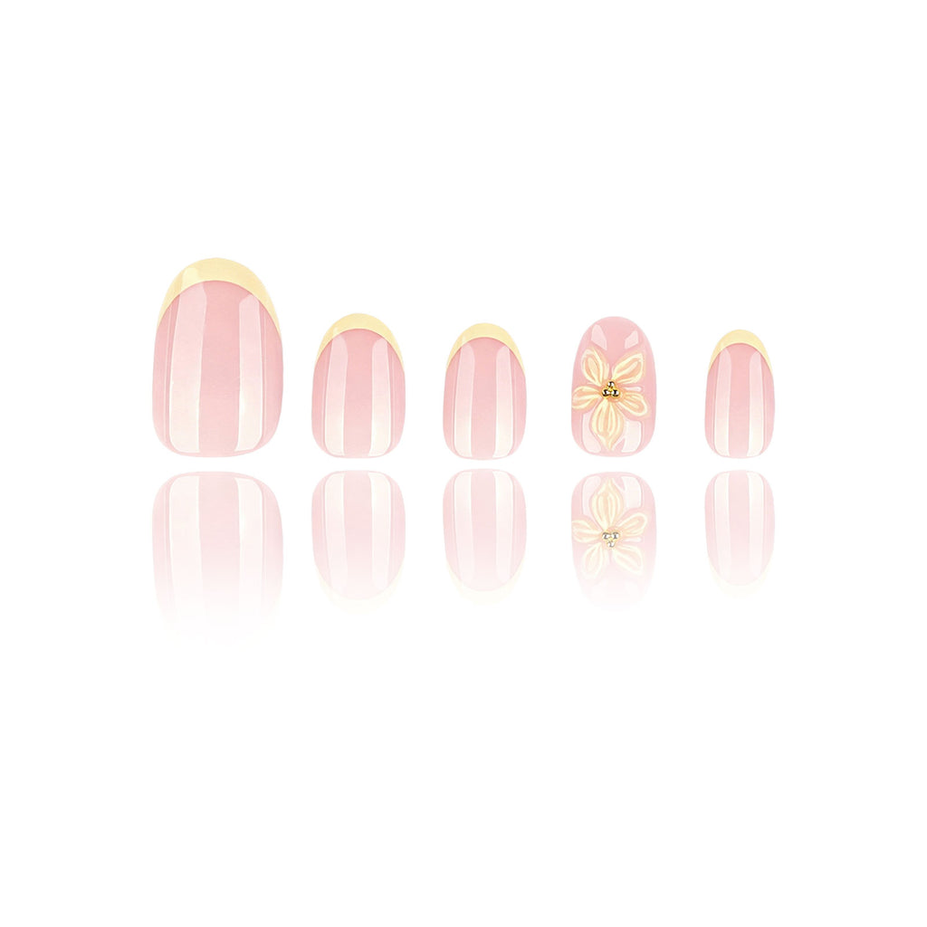 3D - Lemon Petals - Short Oval