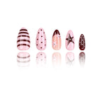 Patterned - Berry Mocha - Medium Almond