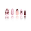 Patterned - Berry Mocha - Medium Almond
