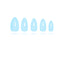 Solid Color - Ice Blue - Short Almond