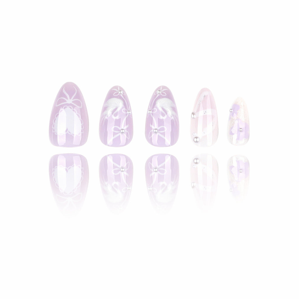 3D - Lilac Swan - Medium Almond