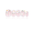 Patterned - Bare Blossom - Extra Short Square
