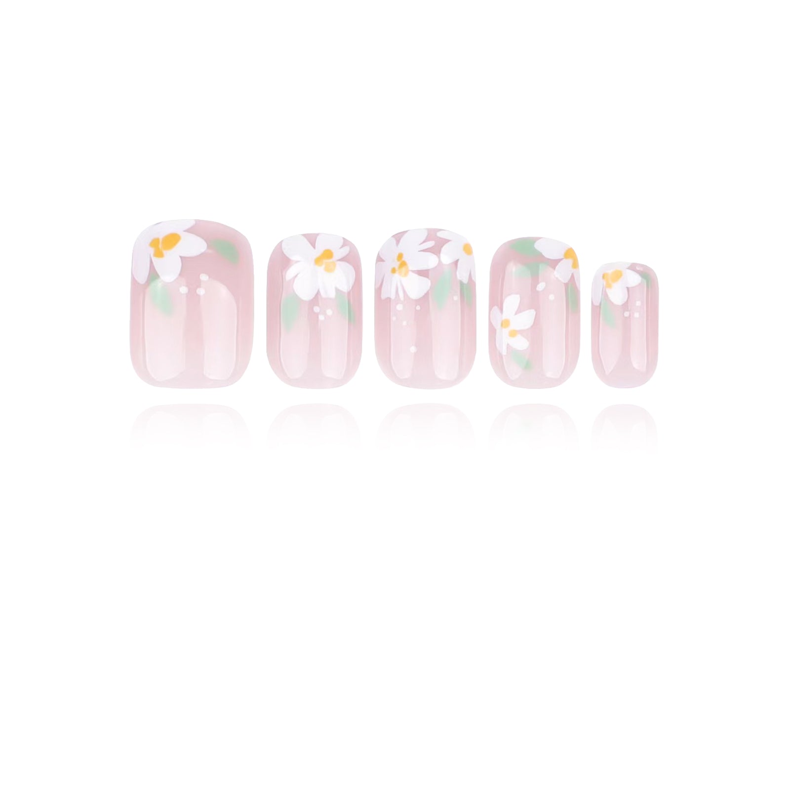Patterned - Bare Blossom - Extra Short Square