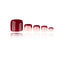 French - Burgundy - Toe Nails