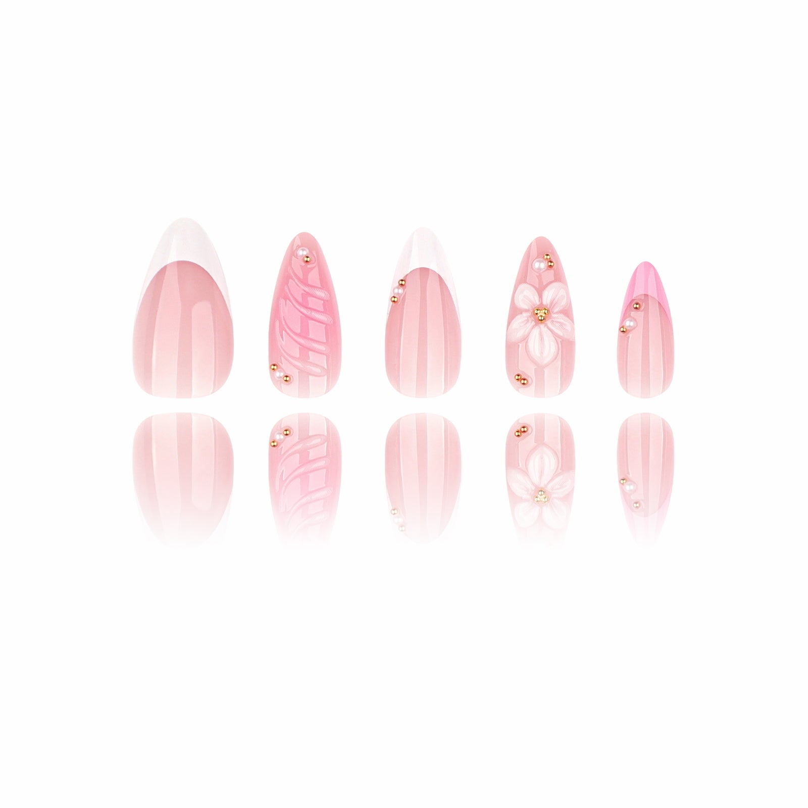3D - Blush Petal - Medium Almond Main image
