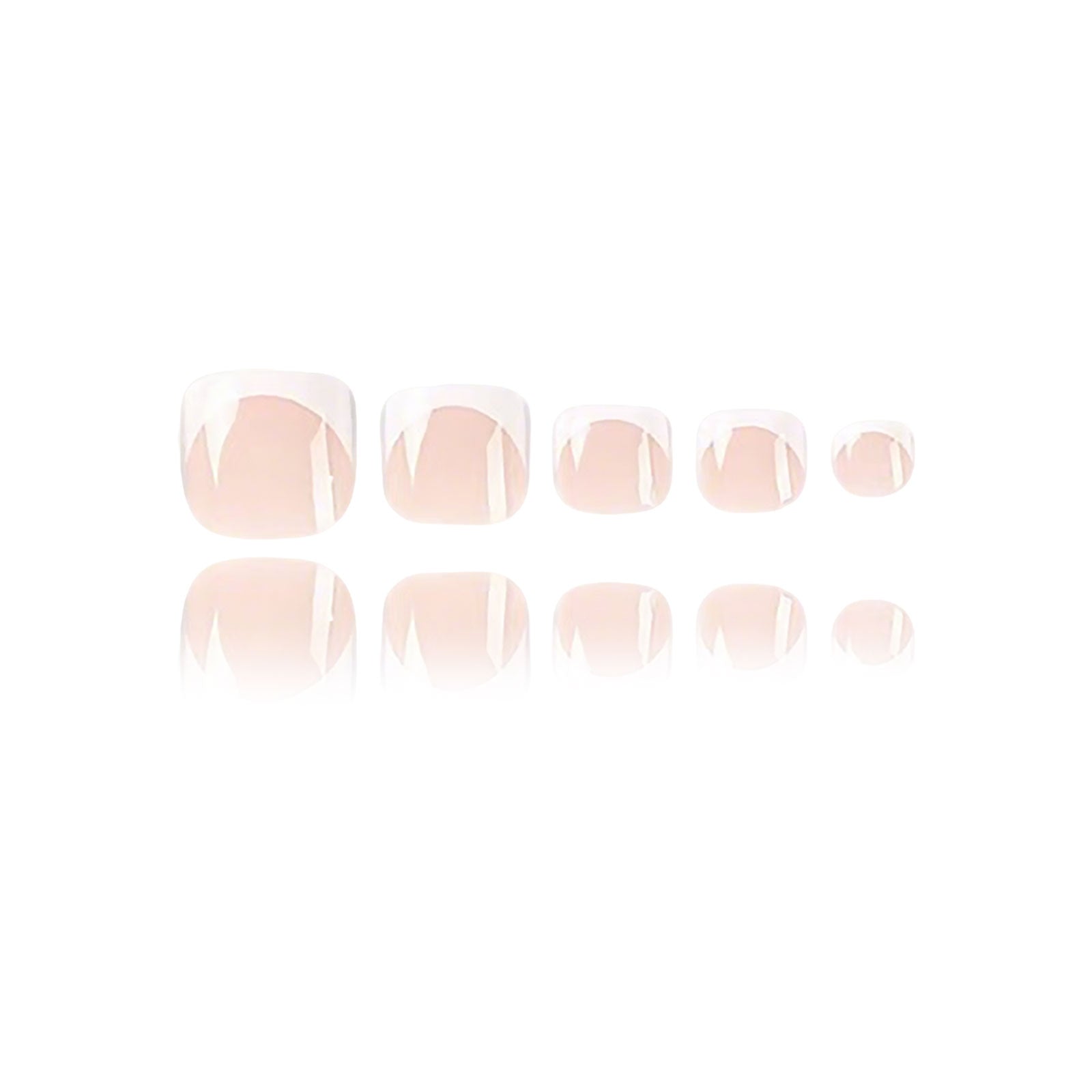 French - Classic - Toe Nails Main image