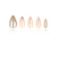 French - Glitz Wave - Medium Almond