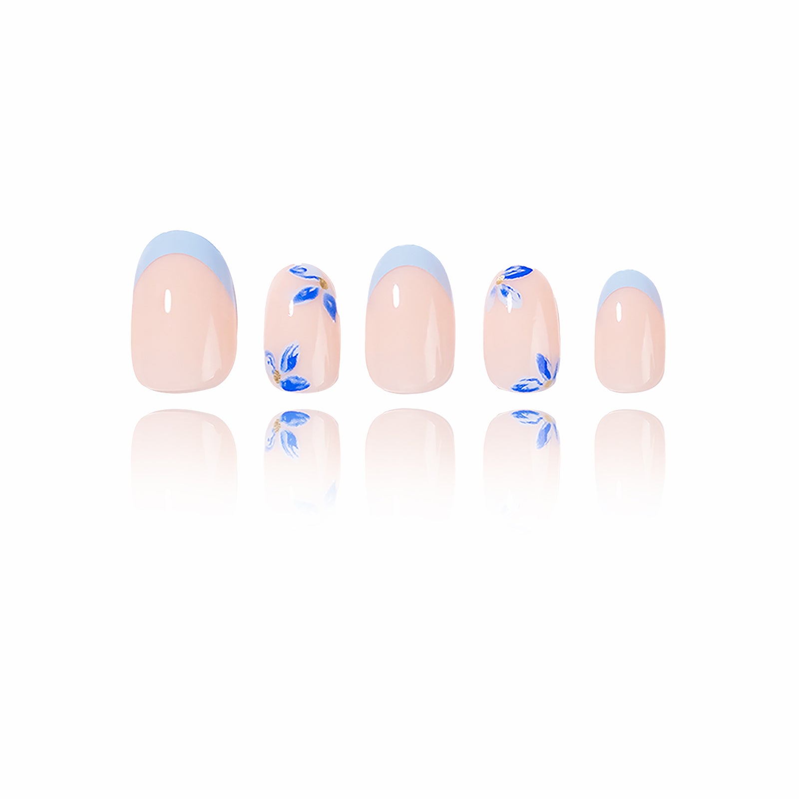 French - Azure Flora - Short Oval Main image