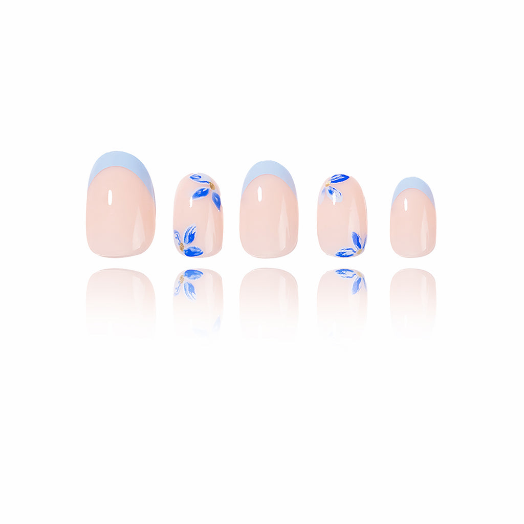 French - Azure Flora - Short Oval