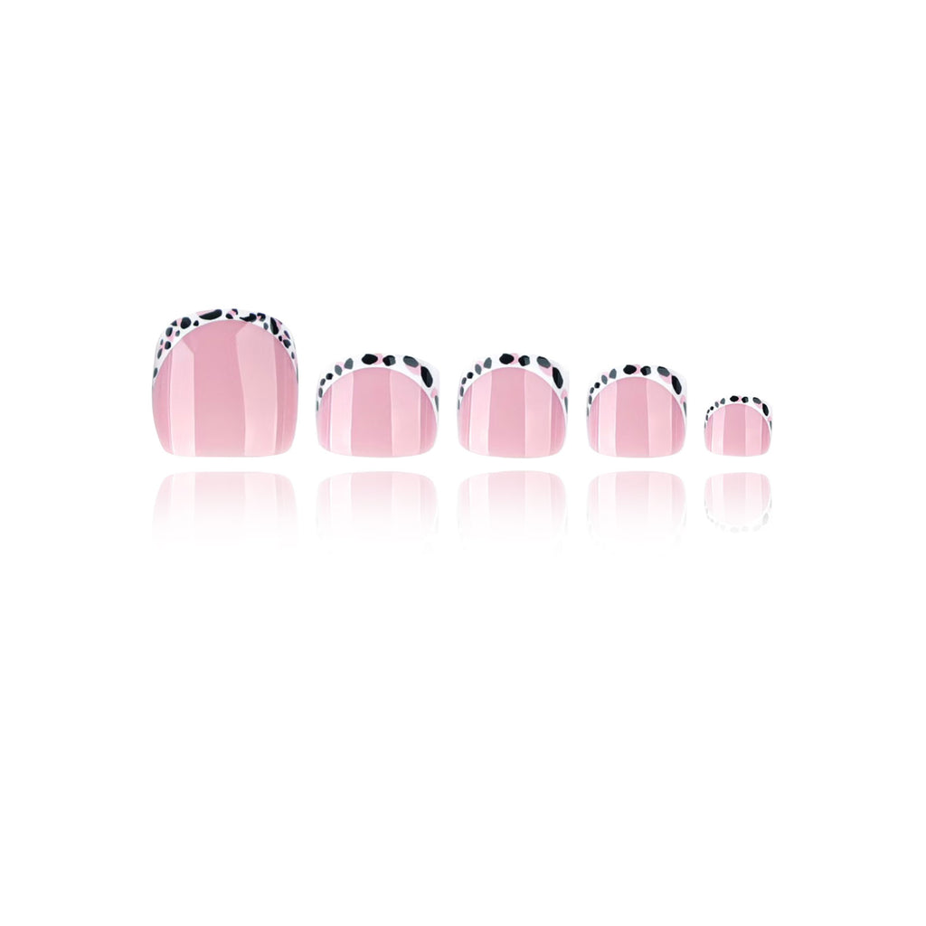 French - Leopard - Toe nails