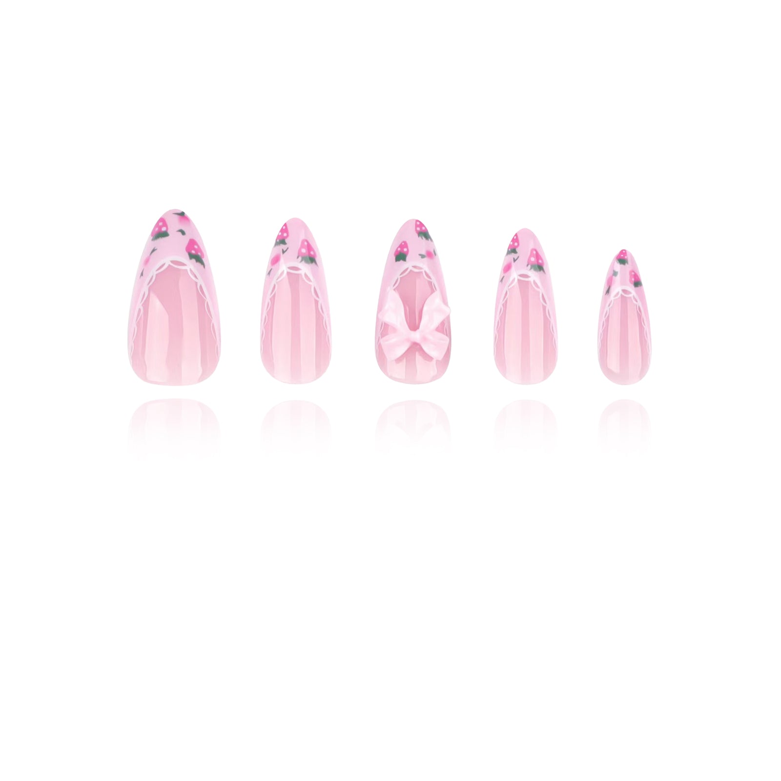 3D - Strawberry Sweet - Medium Almond