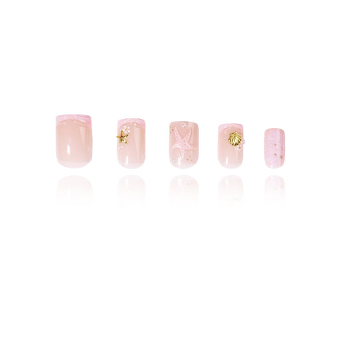 3D - Pink Marine - Short Square