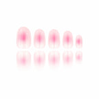 Ombre - Peach Blush - Short Oval