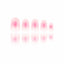 Ombre - Peach Blush - Short Oval