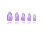 Solid Color - Violet Shimmer - Short Almond