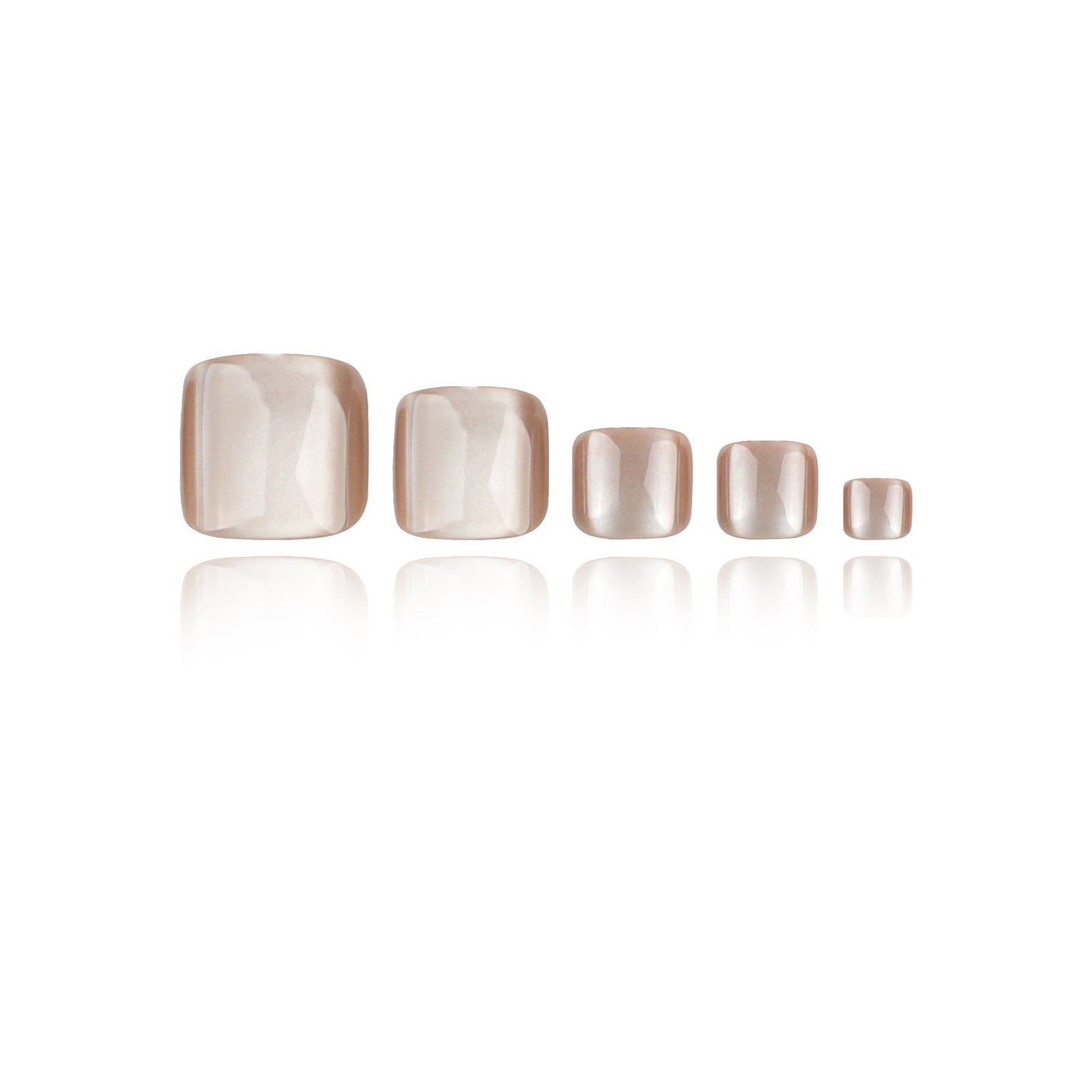 Cat Eye - Silk Champagne - Toe Nails Main image