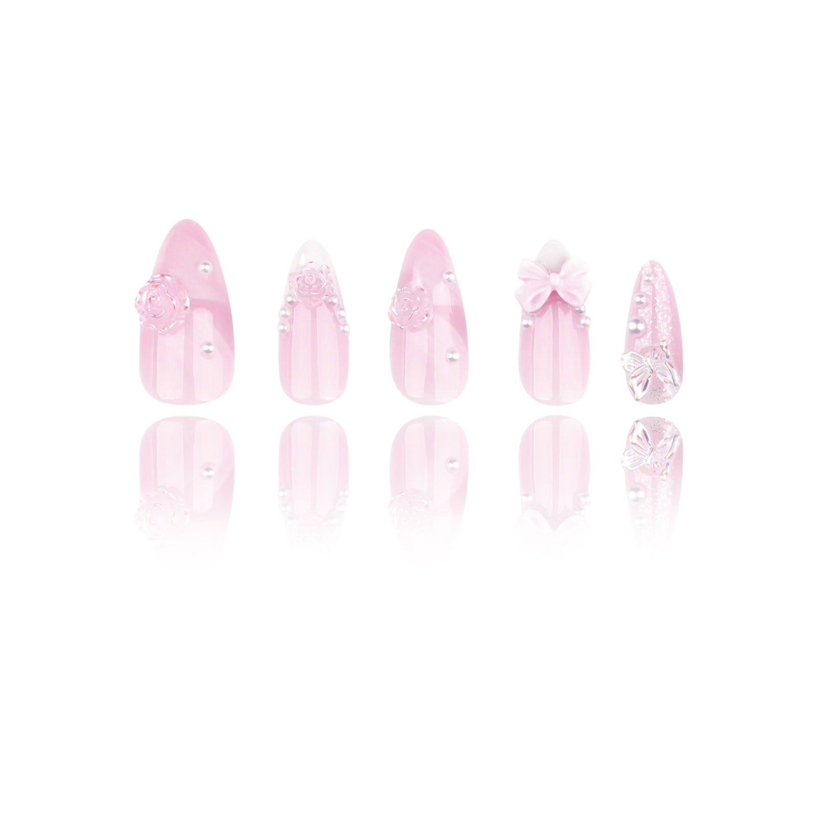 3D - Rosy Holo - Medium Almond Main image