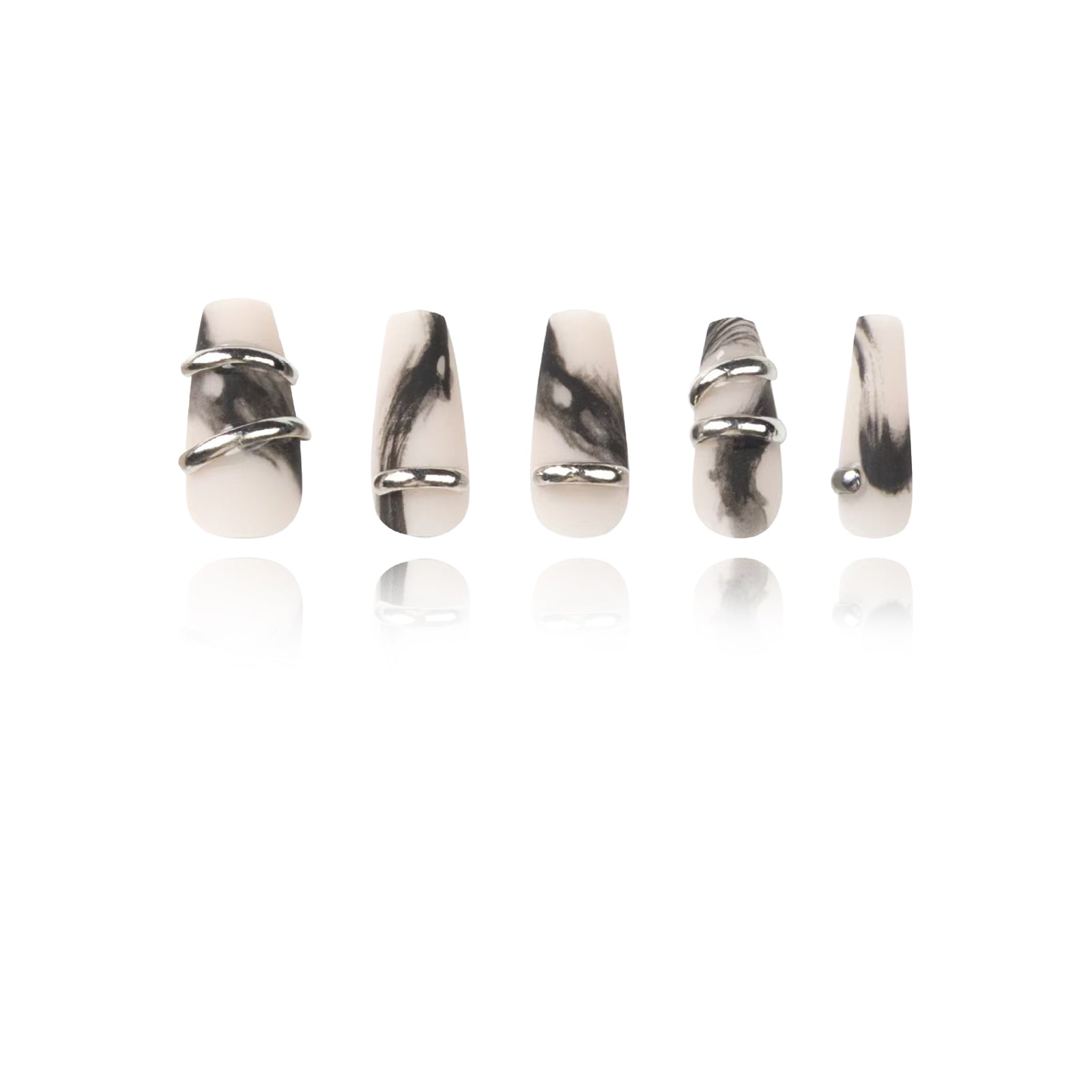3D - Abstract Chrome - Medium Coffin
