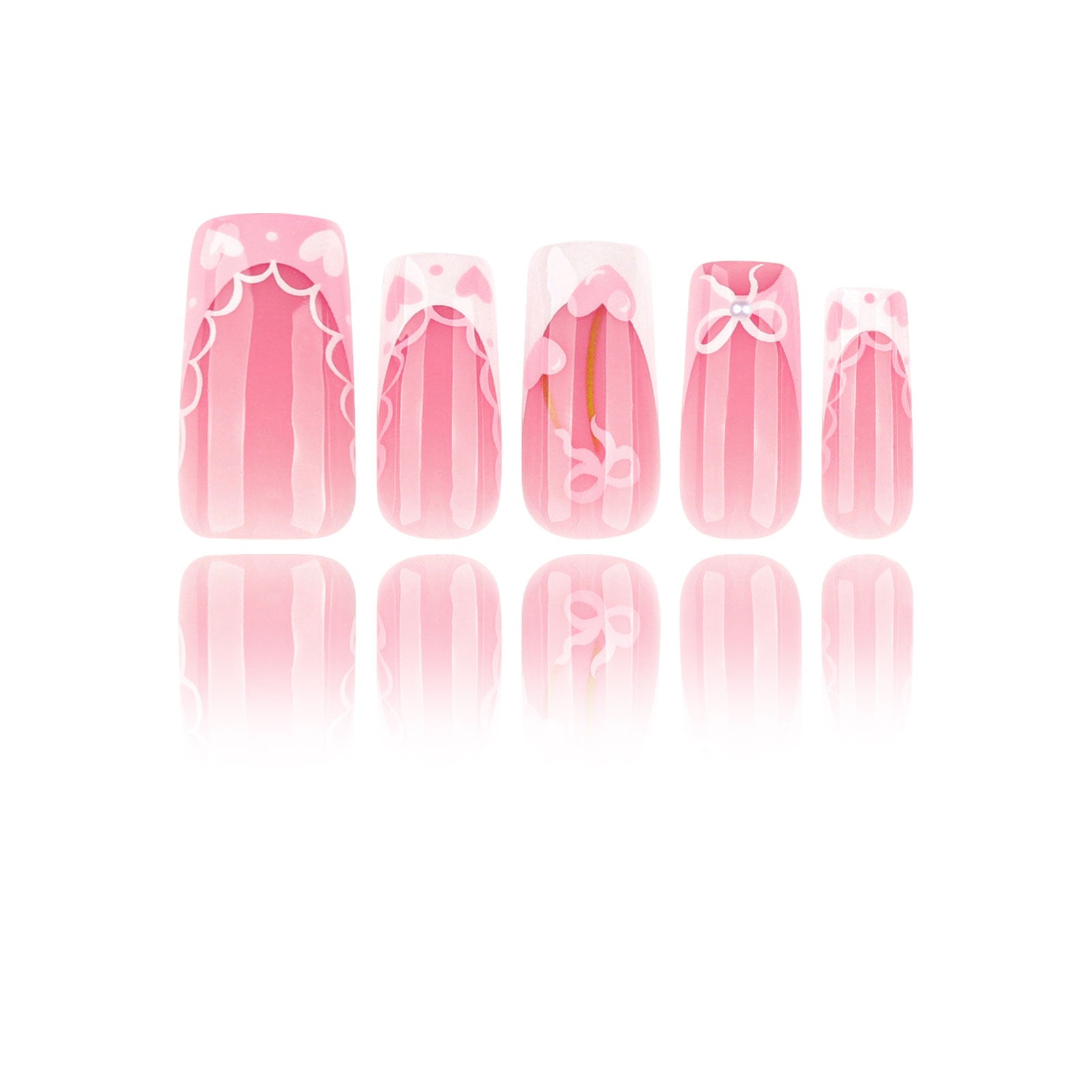 French - Pink Dreamscape - Medium Square