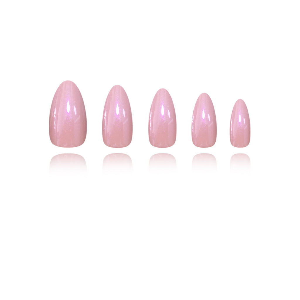 Solid Color - Apricot Shimmer - Short Almond