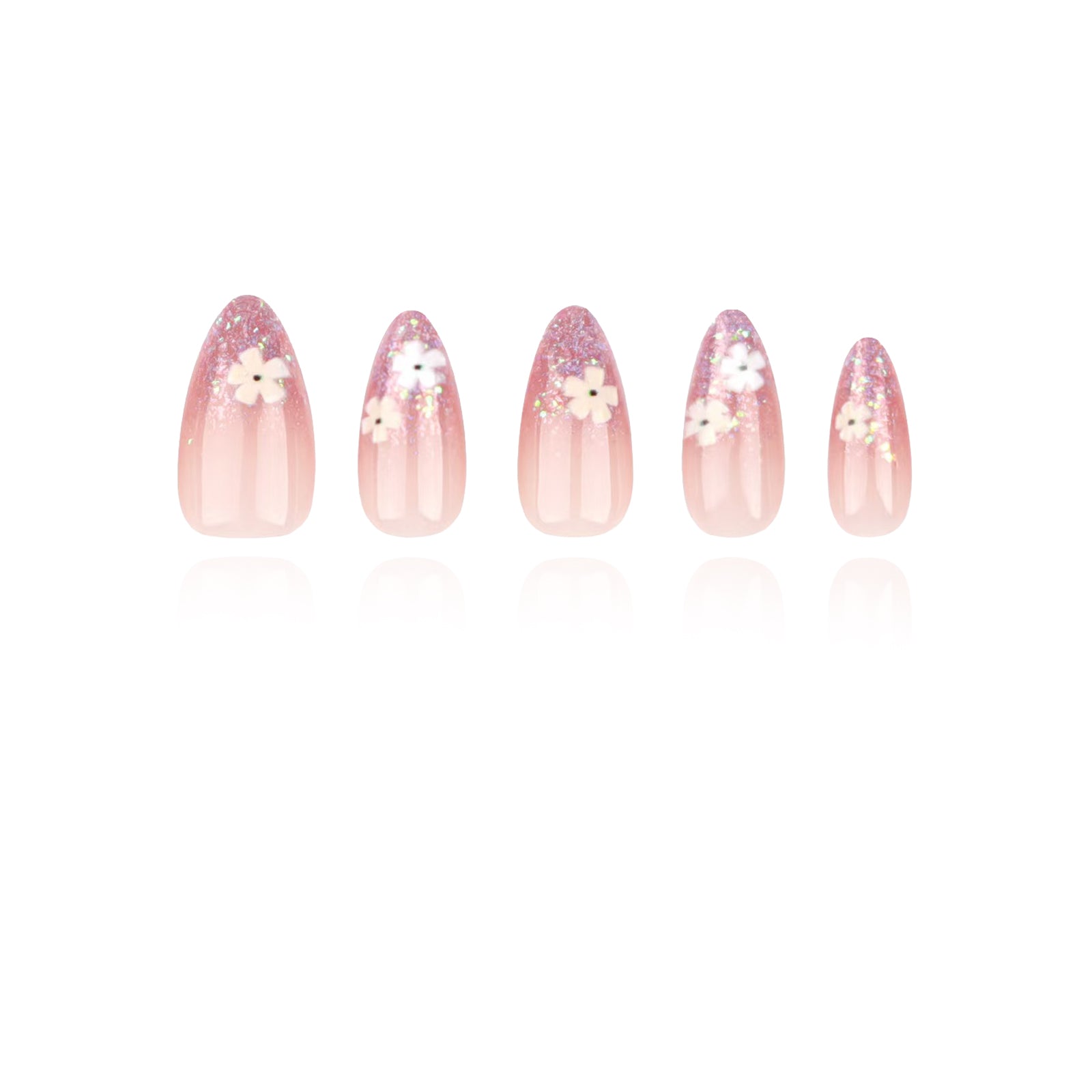 Ombre - Sparkle Petal - Medium Almond