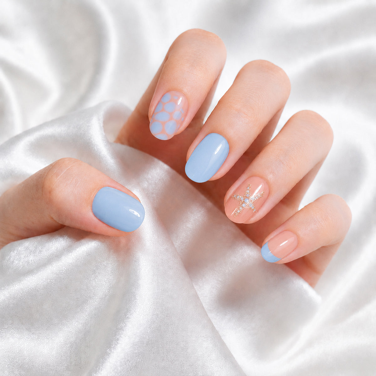 Patterned - Seaside Star - Short Oval