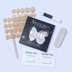 3D - Lilac Swan - Medium Almond