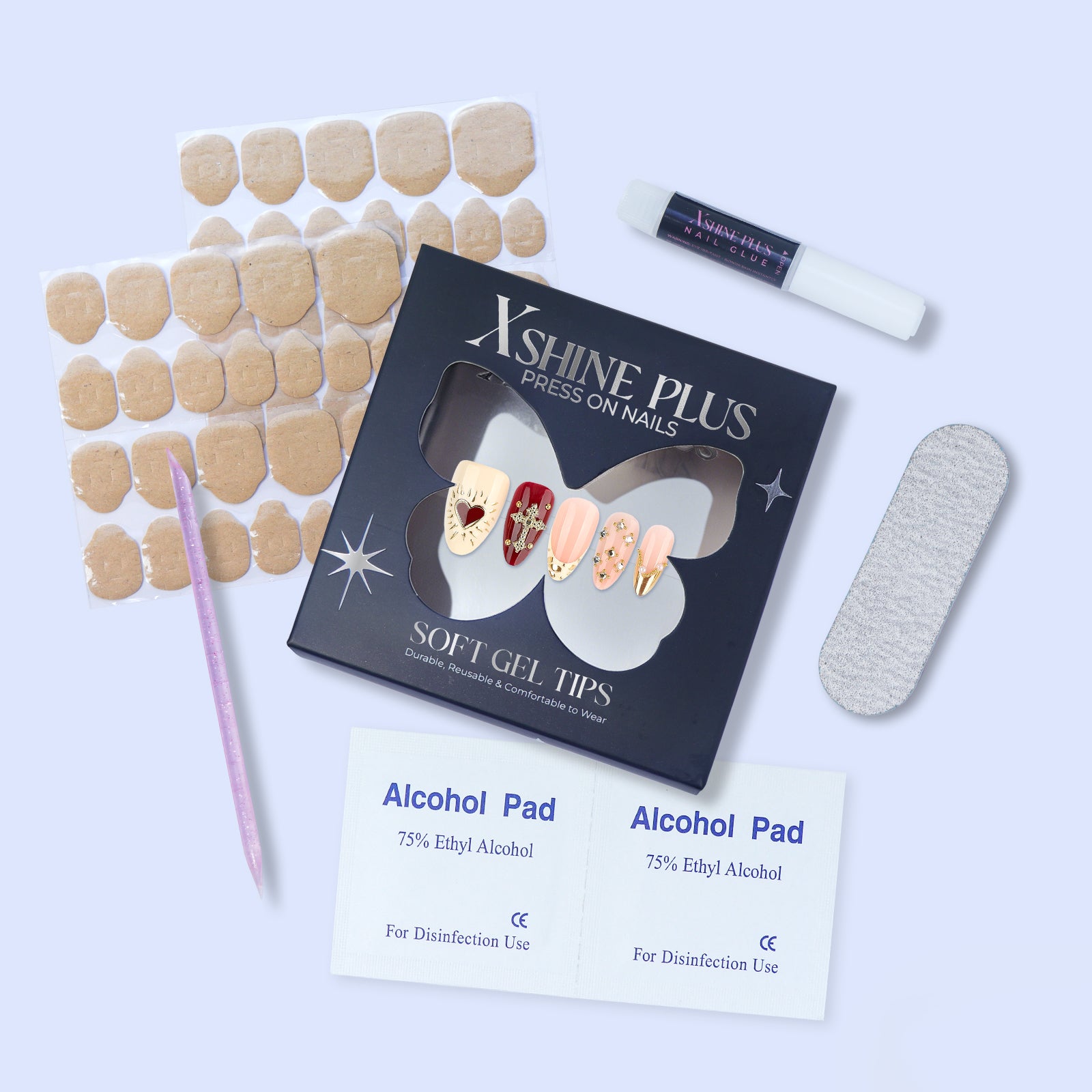 3D - Baroque Glam - Medium Almond